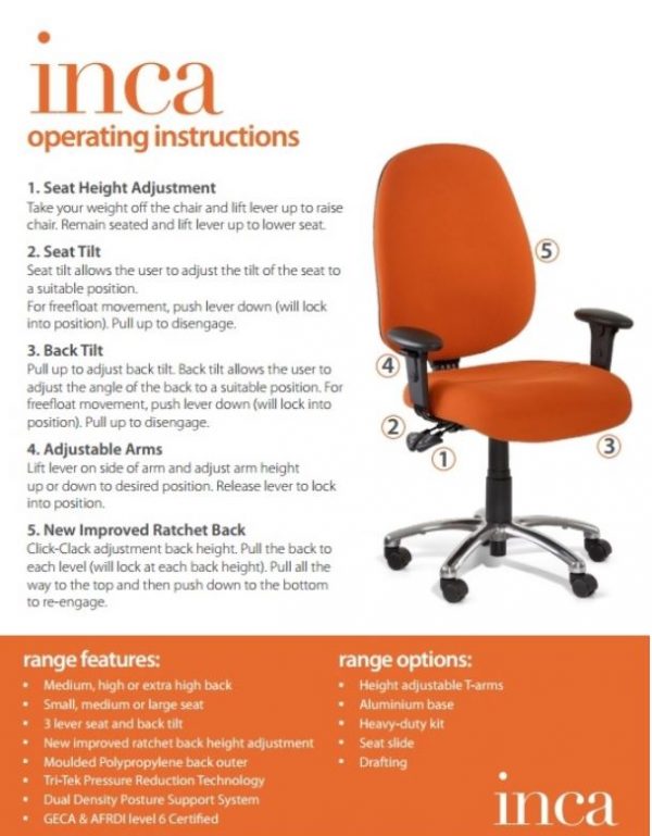 inca task chairs - Image 5