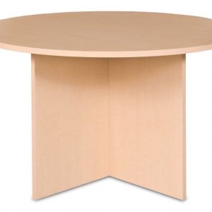 HUGE SALE - Round Meeting Table with Crucifix Base 1200dia x 730h - run out sale item (Flatpacked item)