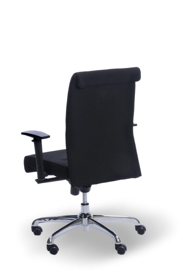 Lux Executive Medium Back upholstered in Quantum Black Fabric - Image 3